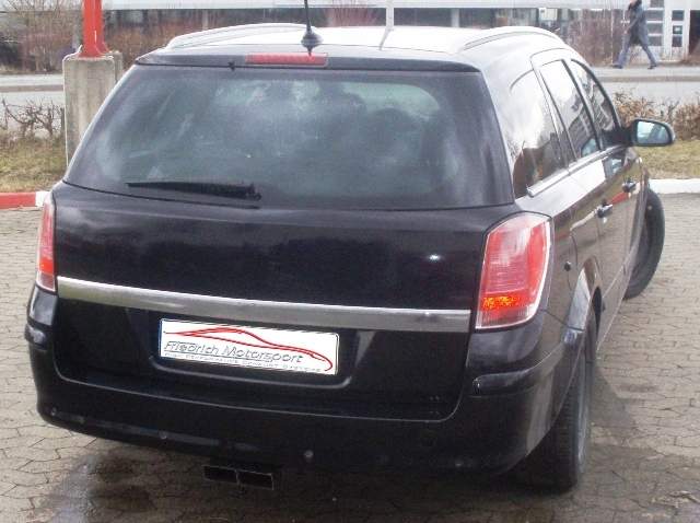 Sportendschalldämpfer mittig Opel Astra H Caravan – Bild 2