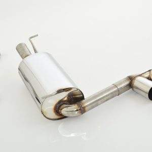 Sportendschalldämpfer mittig Edelstahl