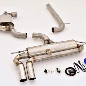 76mm Single-Anlage mit Klappensteuerung Audi A3 8P 3-Türer Frontantrieb