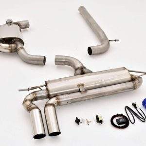 76mm Single-Anlage mit Klappensteuerung Audi A3 8P Sportback Frontantrieb