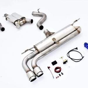 76mm Single-Anlage mit Klappensteuerung Audi A3 8V Limousine Quattro