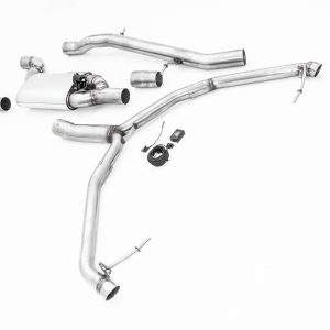 76mm Duplex-Anlage mit Klappensteuerung Audi A4 B9 (B8/8W) Quattro