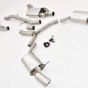 76mm Duplex-Anlage mit Klappensteuerung Audi A5 B9 (F5/B8) Coupe und Cabrio