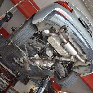 76mm Duplex-Endschalldämpfer mit Soundgenerator Edelstahl