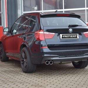 76mm Duplex-Endschalldämpfer mit Soundgenerator BMW X3 F25