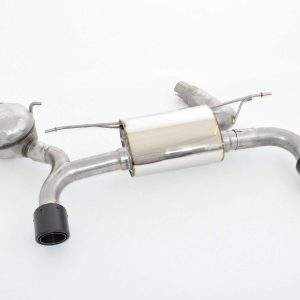 76mm Duplex-Endschalldämpfer mit Soundgenerator Edelstahl