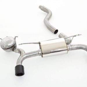 76mm Duplex-Endschalldämpfer mit Soundgenerator Edelstahl