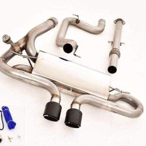 76mm Anlage mittig mit Klappensteuerung Ford Focus MK3 (DYB) ST 5-Türer