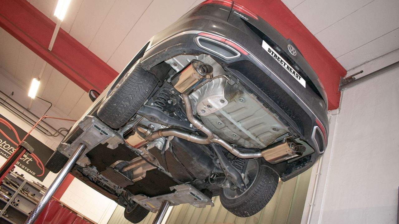 76mm Duplex-Anlage mit Klappensteuerung VW Passat B8 (3C) Limousine und Variant 4motion