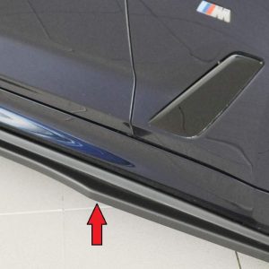 Rieger Seitenschwelleransatz für orig. M-Sport-Paket-Seitenschweller  i.Vorber.