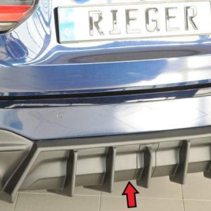 Rieger Heckeinsatz (für Fzg. mit AHK) für M-Sport-Paket-Heckschürze     i. Vorber.