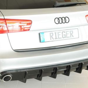 Rieger Heckeinsatz (für Fzg. mit AHK) für orig. S-Line Heckschürze