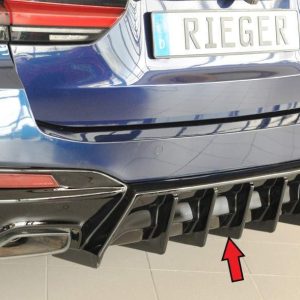 Rieger Heckeinsatz (für Fzg. ohne AHK) für M-Sport-Paket-Heckschürze     i. Vorber.