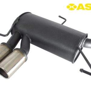 ASSO Sportauspuff für BMW E90 E91 318i/320i 2x76mm