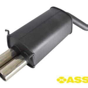 ASSO Sportauspuff 2x76mm für Mercedes C-Klasse W203 S203