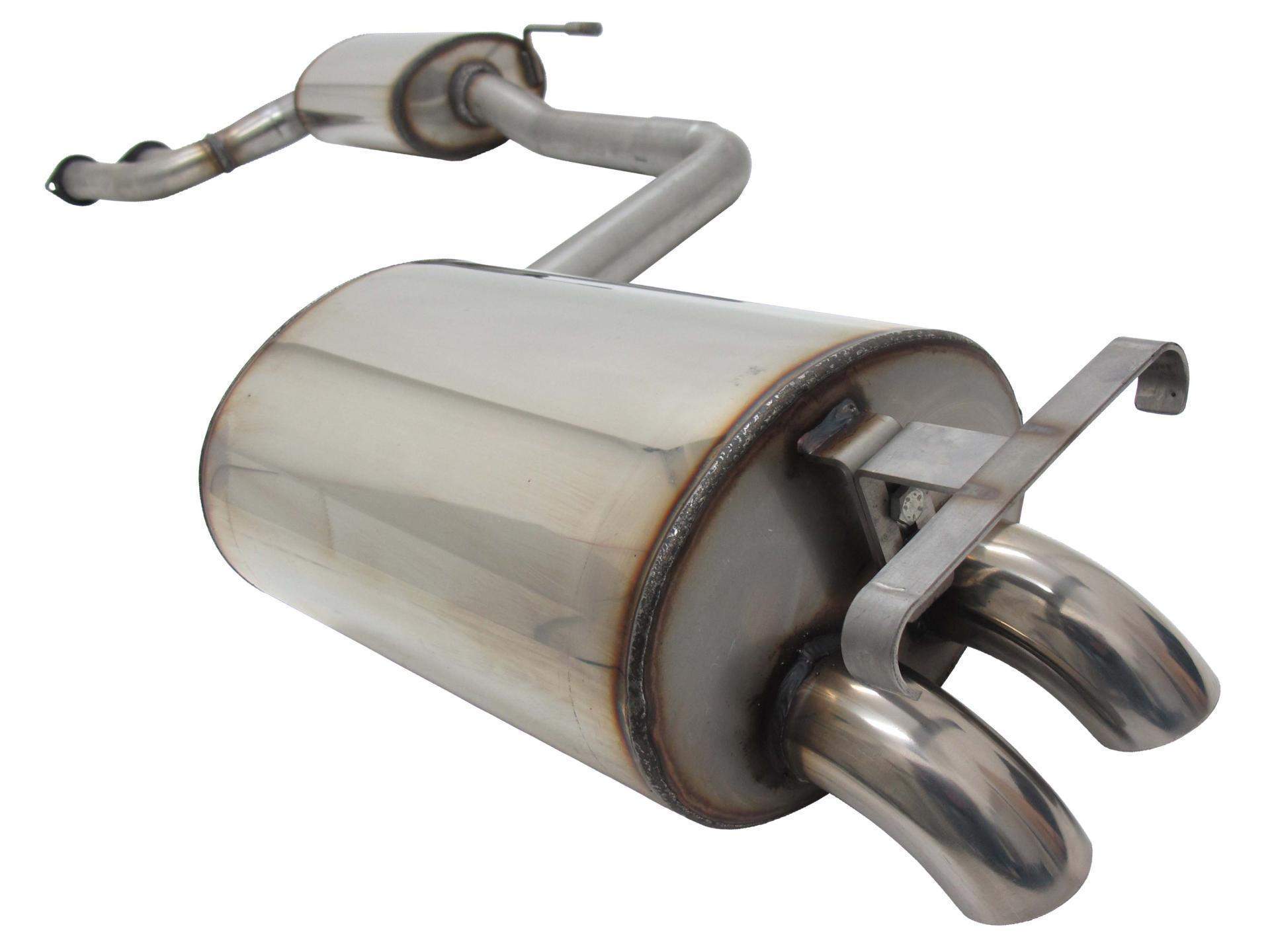 Novus Edelstahl Auspuffanlage für Mercedes 190E W201 2.5 16V / 2.6 - original Look – Bild 2